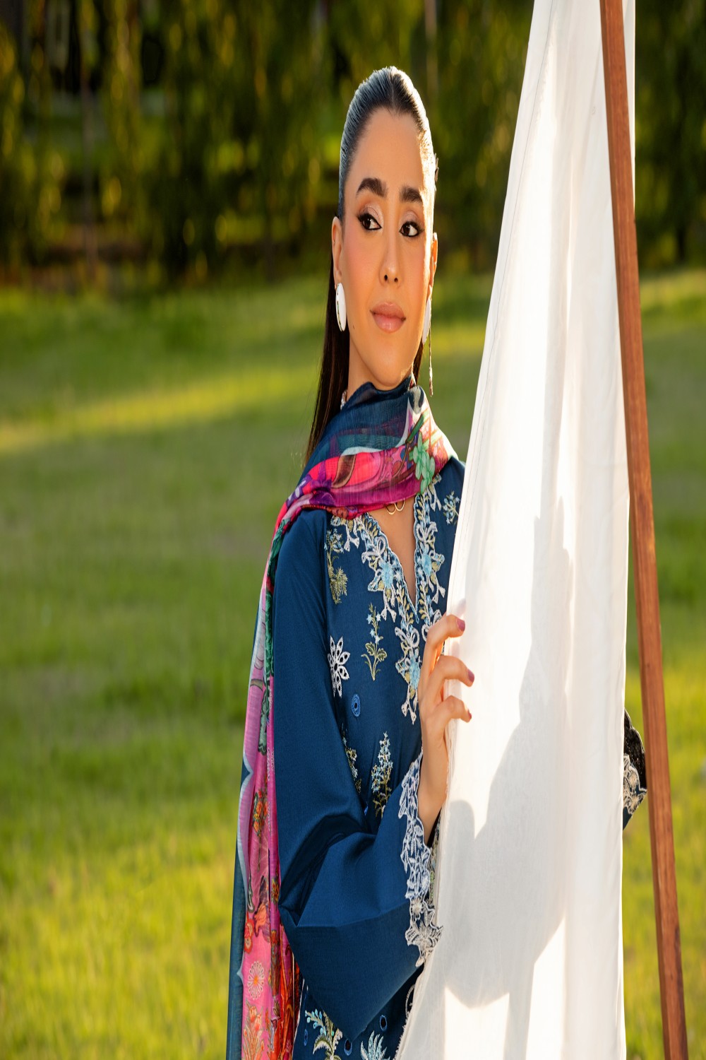 Cambric Cotton 3pc Shalwar Kameez