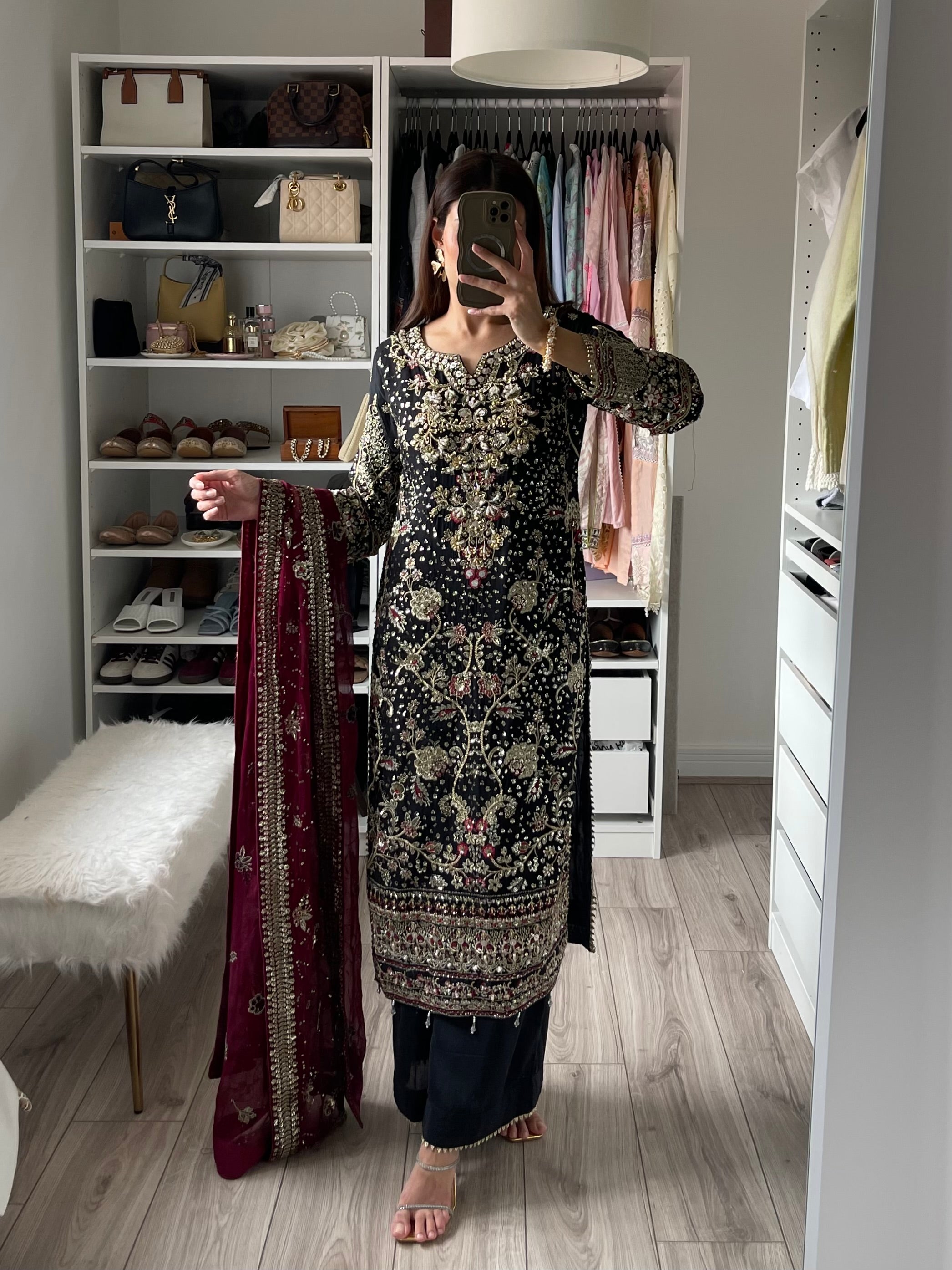 Luxurious Chiffon 3pc Shalwar Kameez