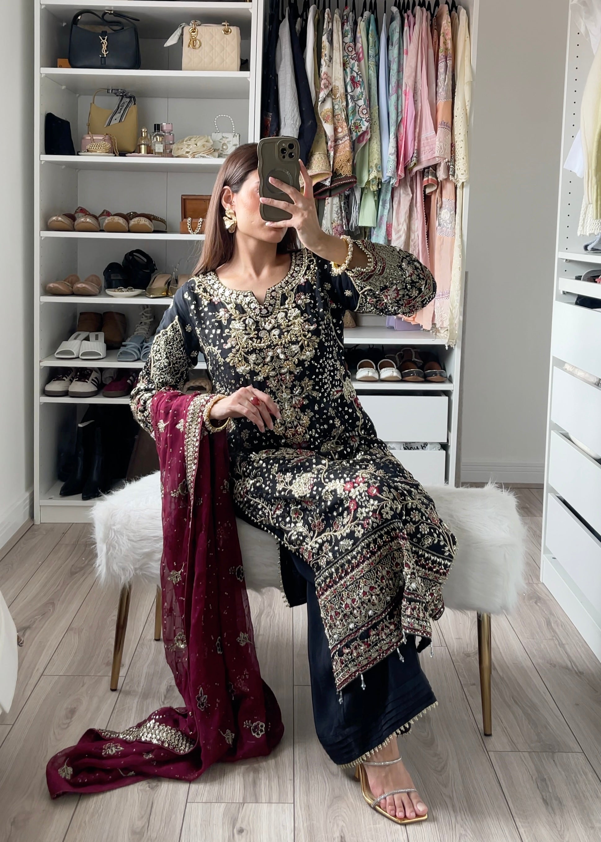 Luxurious Chiffon 3pc Shalwar Kameez