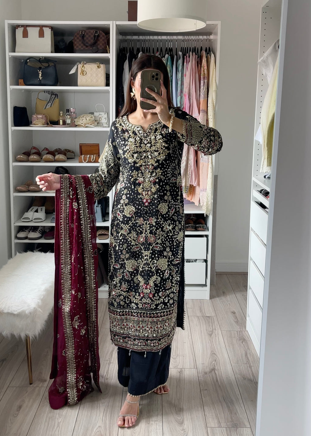 Luxurious Chiffon 3pc Shalwar Kameez