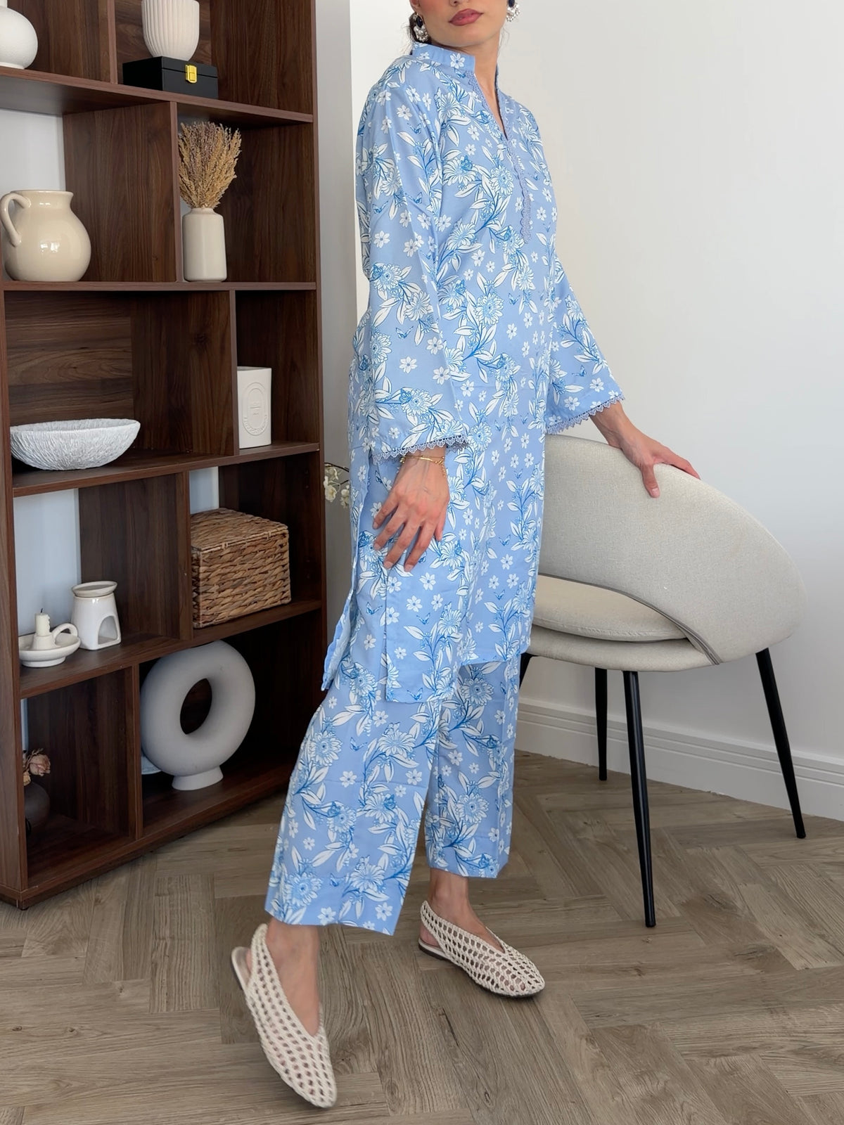 Floral Affairs - Denim Blue