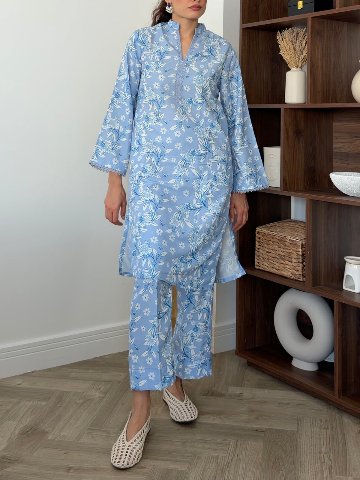 Floral Affairs - Denim Blue