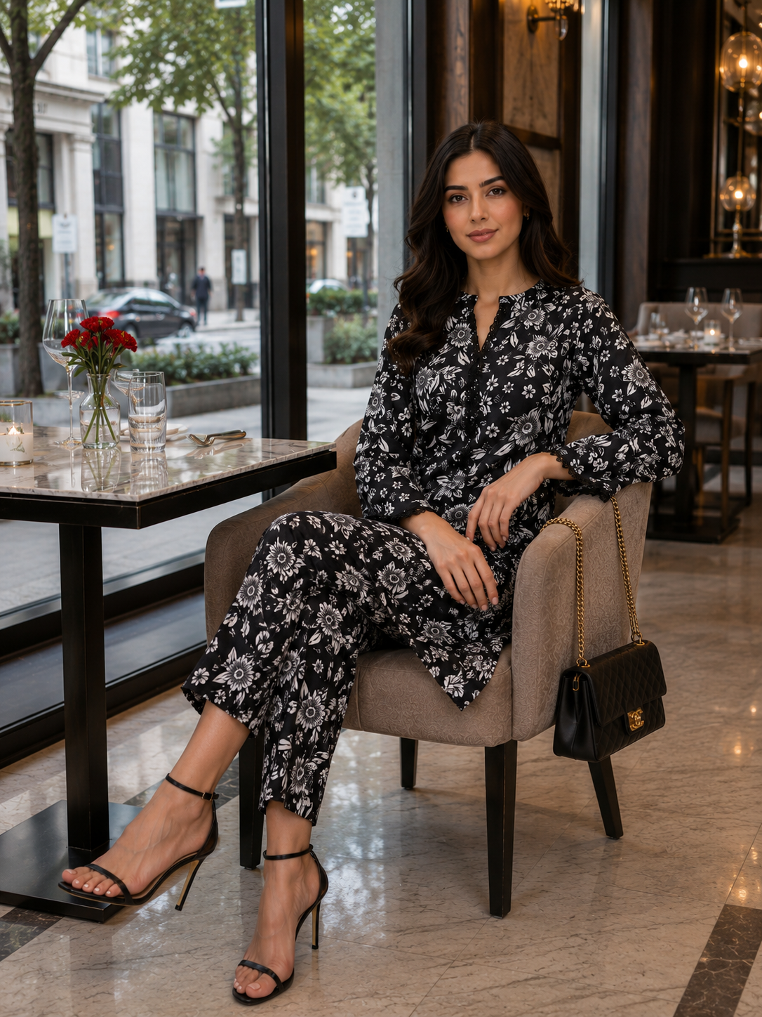 Floral affairs Black