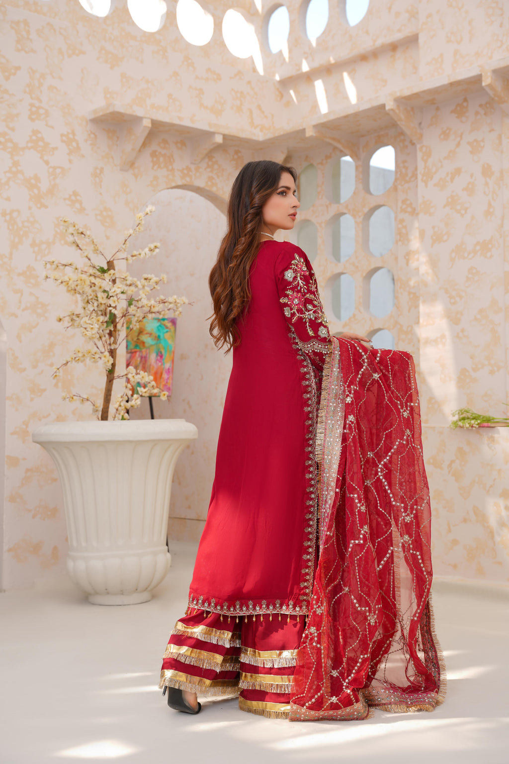 Elegant Chiffon 3pc Suit