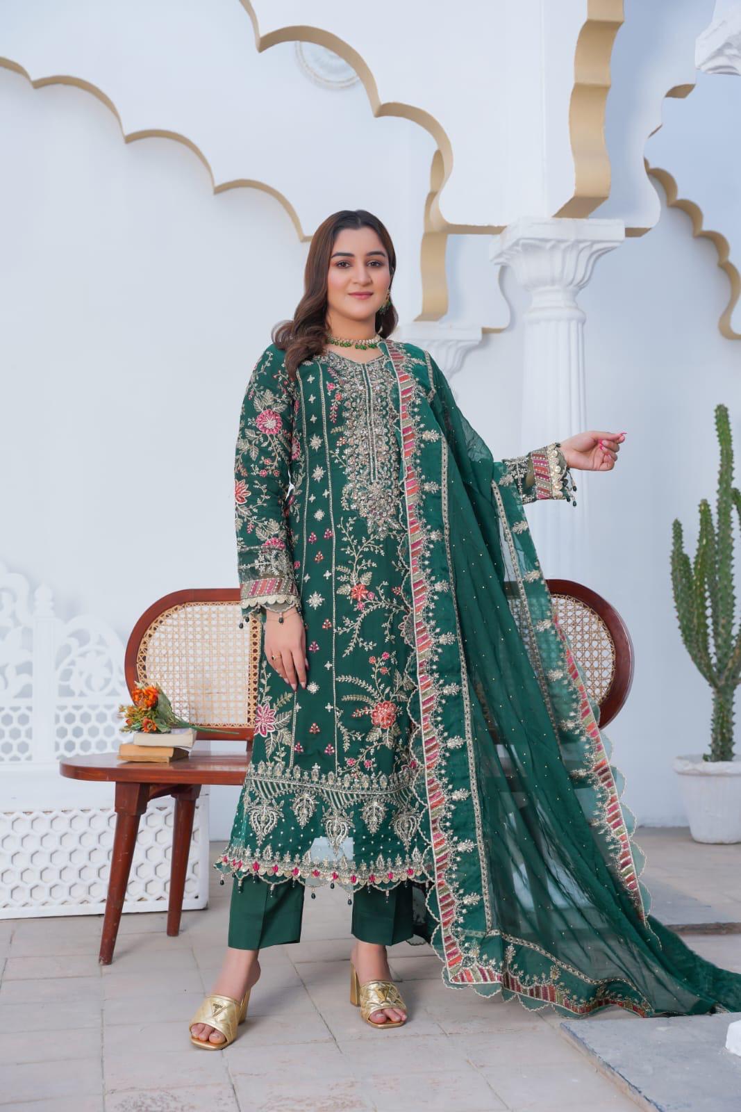 Luxurious Chiffon 3pc Suit