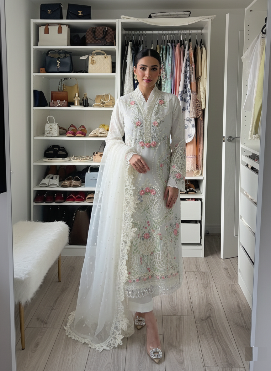 Luxury Organza 3pc Shalwar Kameez